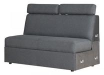 Modulinė sofa Bodzio Lazur, pilka sp., 141 x 81 cm x 97 cm