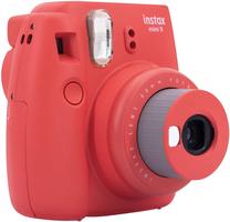 Momentinis fotoaparatas Fujifilm Instax Mini 9 + Instax Mini Glossy, raudona sp.