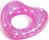 Надувное колесо Bestway Glitter Fusion Heart 36141, розовый цв., 91 см