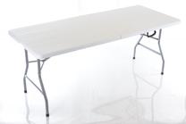 Kempinga galds, balta krās., 183 cm x 76 cm x 74 cm