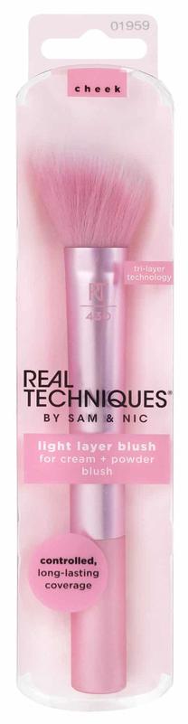 Birstīte, sārtumiem Real Techniques Light Layer Blush Brush