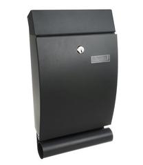 Pašto dėžutė Malatec Mailbox, juoda sp., 25 cm x 7 cm x 40 cm