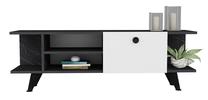 ТВ стол Kalune Design Idil, белый цв./черный цв., 120 см x 29.6 см x 45 см