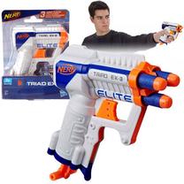 Žaislinis šautuvas su kulkomis Hasbro Nerf Nerf N-Strike Triad ZA4578, 14 cm Mėlyna sp./Balta sp./Oranžinė sp.