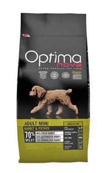 Kuiv koeratoit Optima Nova Adult Mini GF OP62007, küülikuliha/kartul, 0.8 kg