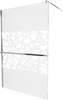 Dušas siena Mexen Kioto+ Walk-In, 120 cm x 200 cm, hroma krās./rūdītais