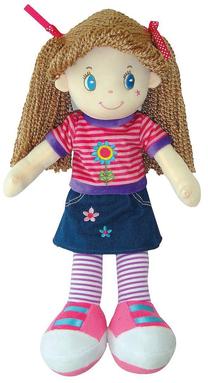 Medžiaginė lėlė Smily Play Rag SP83588, 35 cm, mėlyna sp.