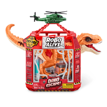 Rotaļu dzīvnieks, komplekts dinozaurs Zuru Robo Alive Dino Escape, oranža krās.