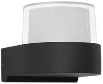 Sieninis lauko šviestuvas Italux Marti, 5W, LED, IP54, juoda sp., 9.5 cm x 8.6 cm