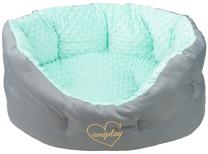 Gyvūno guolis Amiplay Babydoll, mėtinė (mint) sp./pilka sp., M