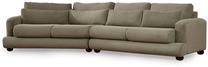 Sofa Hanah Home River 4 560ARE1832, žalia sp., kairinė, 105 x 330 cm x 90 cm