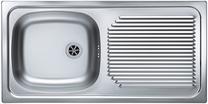 Virtuvinė plautuvė Alveus Basic 60 Decor, nerūdijantysis plienas, 43.5 cm x 86 cm x 14.5 cm, chromo sp.