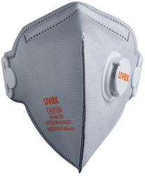 Respirators, ar vārstu Uvex Silv-Air c 3220, pelēka krās.