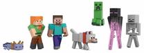 Figūrėlių rinkinys Mattel Minecraft World Builders, 8 cm, 7 vnt., įvairių spalvų