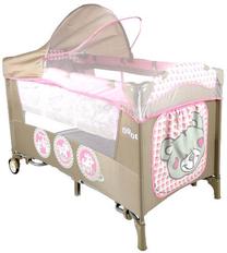 Kelioninė lovytė Milly Mally Mirage Deluxe Pink Toys 0282, rožinė sp.