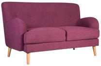 Sofa Home4you Teele-2 16743, violetinė sp., 139 x 83 cm x 82 cm