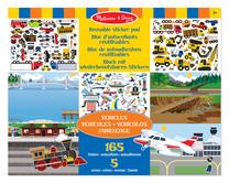 Многоразовая книга с наклейками, с наклейками Melissa & Doug Vehicles, многоцветный