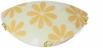Lampa sienas Candellux Lighting Lucy 11-95315, E27, 1 x 60 W, dzeltena krās. / balta krās.