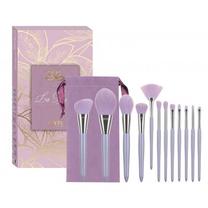 Набор кистей для макияжа ECarla Makeup Brush Set, 13 шт., фиолетовый цв.