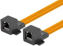 Кабель Lanberg RJ-45 Inline Coupler ADS-RJ45-RJ45-300 RJ-45 Female, RJ-45 female, 0.23 м, желтый цв.