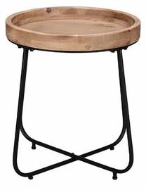 Kavos staliukas Jil, ruda sp./juoda sp., 52 cm x 52 cm x 48 cm