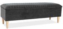 Pufas Azurro, pilka sp., 129 cm x 40 cm x 45 cm
