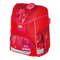 Skolas mugursoma Herlitz UltraLight Sweet Hearts, sarkana krās., 36 cm x 21 cm x 28 cm