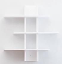 Sieninė lentyna Kalune Design Defne 775DCM1759, balta sp., 101 cm x 18 cm x 96 cm