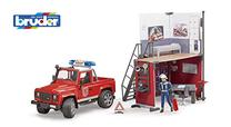 Žaislinė gaisrinės stotis Bruder Bworld Fire Station With Country 62701, 1:16, raudona sp.