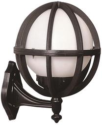 Sieninis lauko šviestuvas Opviq BAP-68080-BSY-M3-OP, 60W, E27, IP65, juoda sp., 28 cm x 34 cm