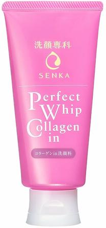 Sejas tīrīšanas līdzeklis Shiseido Senka Perfect Whip Collagen In, 120 ml