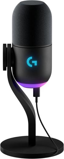 Stalinis mikrofonas Logitech Yeti GX, juoda sp.