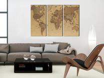 Reprodukcija Artgeist Stylish World Map N6456PWD, 60 cm x 40 cm
