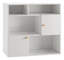 Knygų lentyna Pinio Cube, balta sp., 95 cm x 100 cm x 51 cm