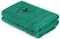 Vannas dvieļu komplekts Beverly Hills Polo Club Bath Towel Set 403, zaļa krās., 140 cm x 70 cm, 2 gab.