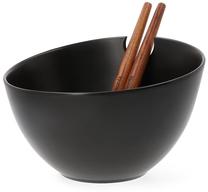 Bļoda Homla Mooka Basic, melna krās., 24 cm