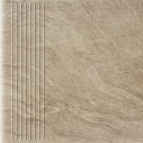 Flīzes, fasādei Paradyz Ceramika Unite Brown P2-300X300-1UNIT, 30 cm x 30 cm, gaiši brūna krās.