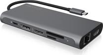 Jungčių stotelė ICY Box IB-DK4050-CPD USB 3.2 Gen 1 (3.1 Gen 1) Type-C, juoda sp.