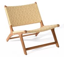 Õuetool Miloo Tobago, pruun v./beež v., 68 cm x 64 cm x 75 cm