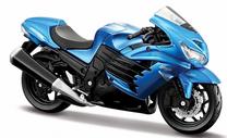 Игрушечный мотоцикл Maisto Kawasaki Ninja ZX-14R, синий цв.
