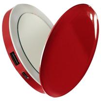 Lādētājs-akumulators (Power bank) Hyperdrive Pearl Mirror, 3000 mAh, sarkana krās.