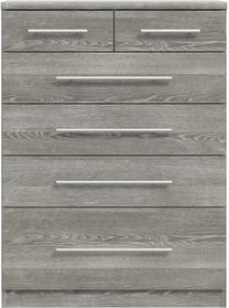 Komoda Forte PRUK222-D128, pilka sp., 95 cm x 41.6 cm x 69.9 cm