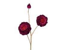 Искусственный цветок Decoris Zinnia, розовый цв., 88 см