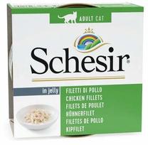Mitrā kaķu barība Schesir Jelly, vistas gaļa, 0.085 kg