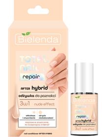 Nagu kopšanas līdzeklis Bielenda Total Nail Repair After Hybrid 3in1, gaiši rozā krās., 10 ml