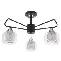 Светильник потолочный Candellux Lighting Gato 33-49964, E14, 3 x 40 Вт, прозрачный цв. / черный цв.
