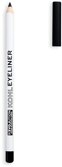 Acu zīmulis Makeup Revolution London Kohl Eyeliner, 1.2 g, melna krās. black