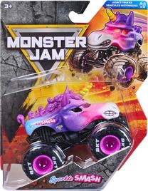 Žaislinis automobilis Spin Master Monster Jam Sparkle Smash, 1:64, rožinė sp./violetinė sp.