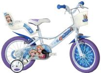 Vaikiškas dviratis Dino Bikes Snow Queen 164R-SQ, mėlyna sp./balta sp./violetinė sp., 16"