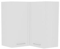 Kampinė pakabinama virtuvės spintelė Bodzio Loara Corner KLSNG, balta sp., 65 cm x 65 cm x 72 cm